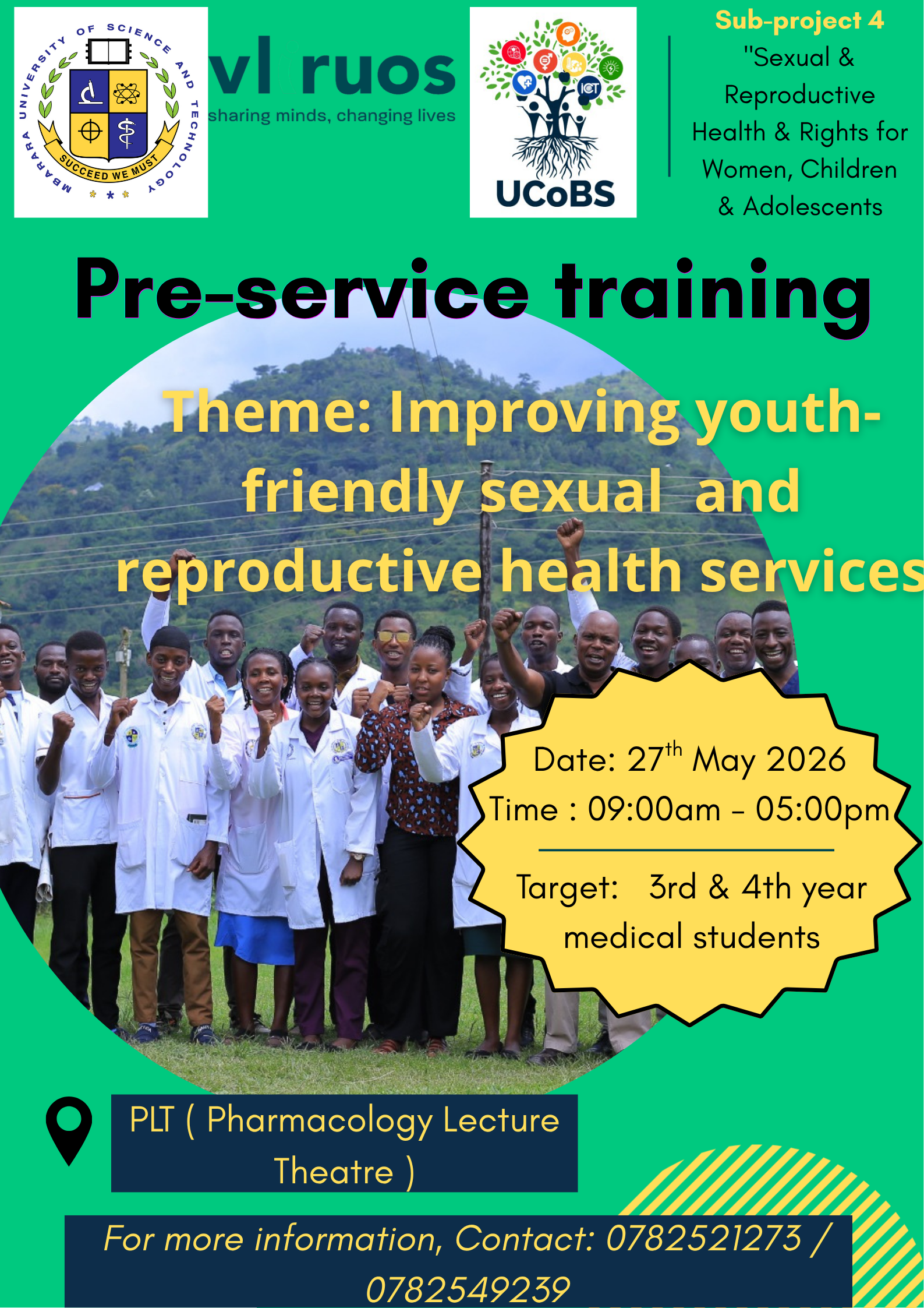 Pre-service training at MUST